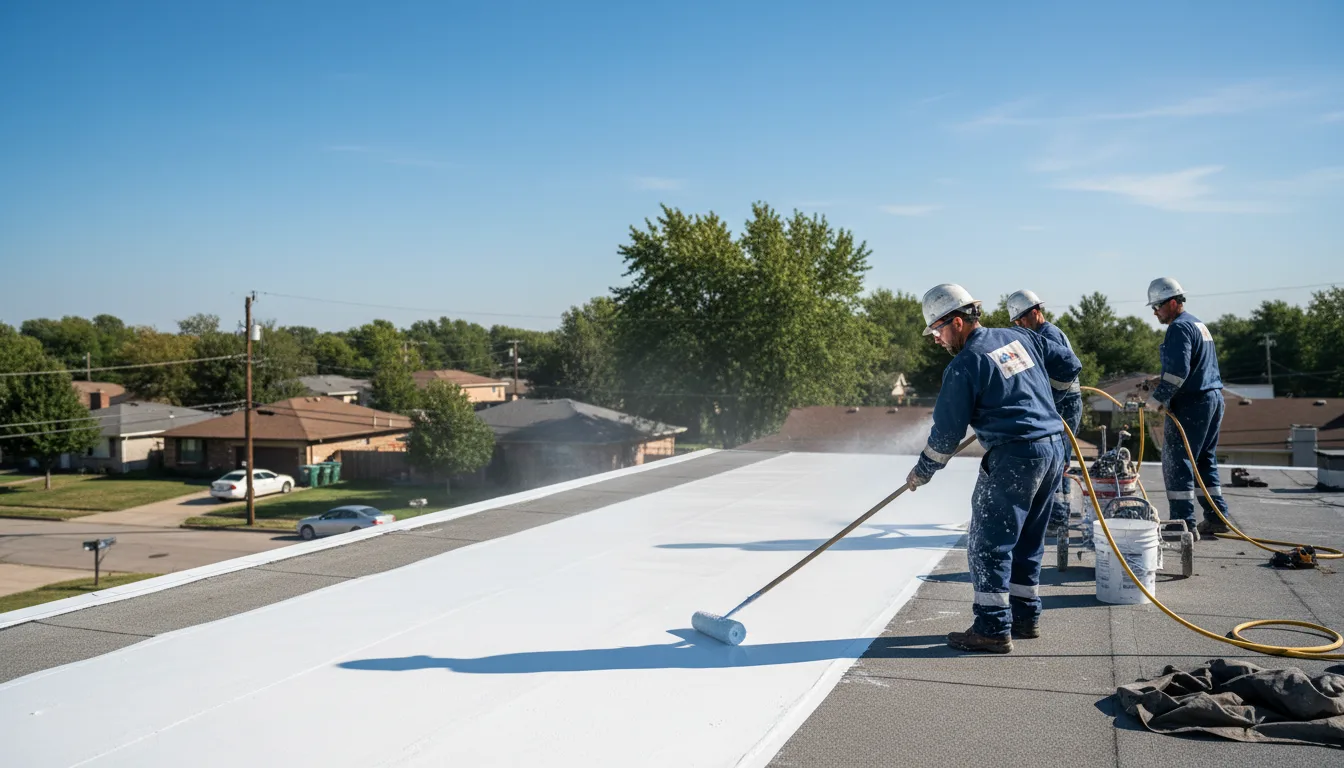 Commercial roof coating in Marshall, IN near me